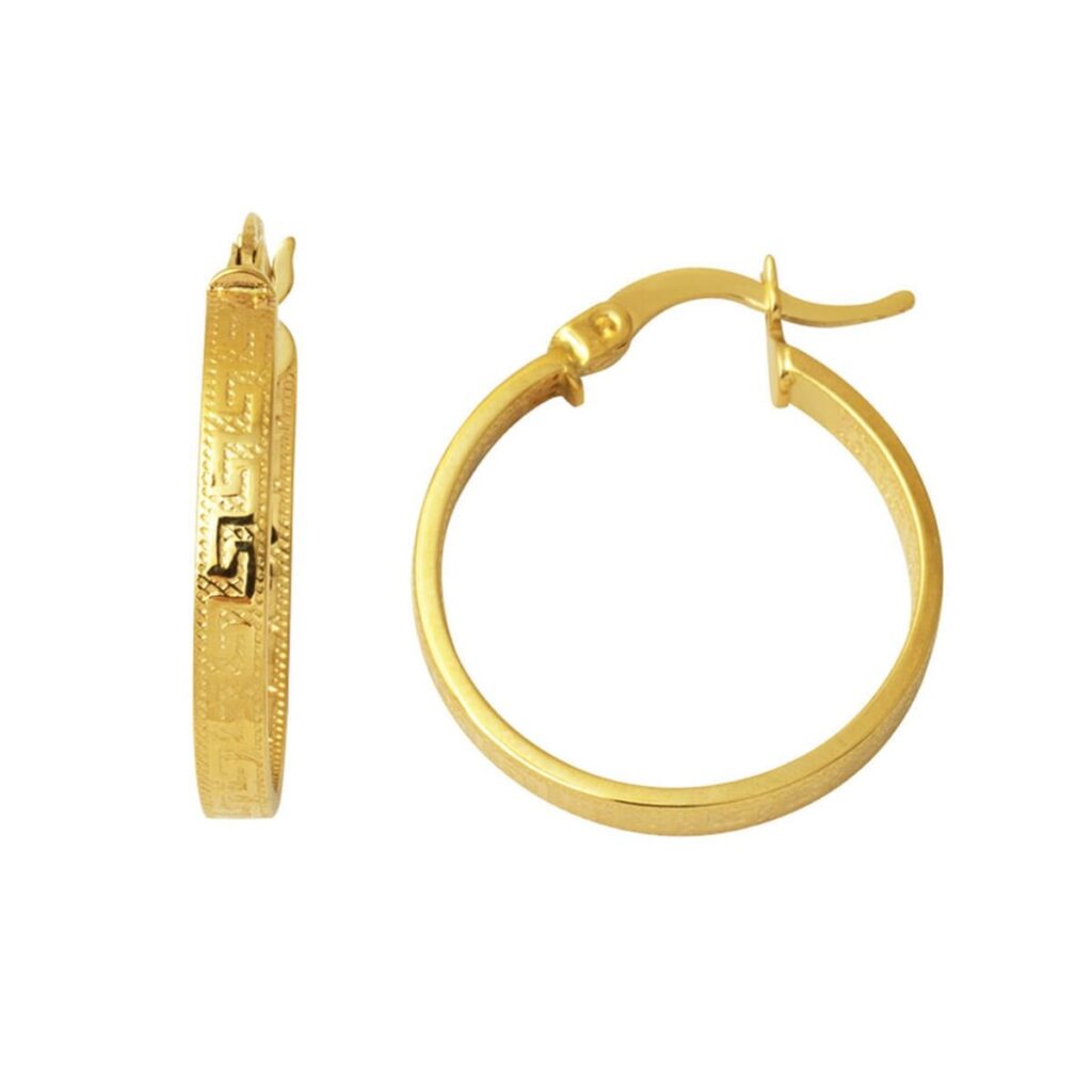 14 Ayar 2,5 cm. Çaplı Versage Halka Küpe Altın