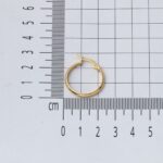 14 Ayar 2,5 cm. Çaplı Klasik Halka Küpe - Görsel 6