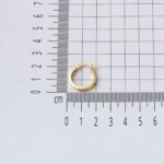 2 cm. Çaplı Kartiyer Halka Küpe 14 Ayar Altın - Görsel 6