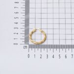 İzmir Halka Altın Küpe 14 Ayar 3 cm. Çaplı - Görsel 6