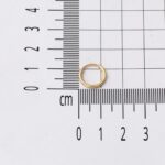 Altın Halka Küpe 14 Ayar 1 cm. Çaplı - Görsel 6
