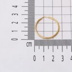 Altın Halka Küpe 14 Ayar 2,5 cm. Çaplı - Görsel 6