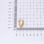 2,5 cm Çaplı 14 Ayar Asimetrik Altın Küpe - Görsel 6