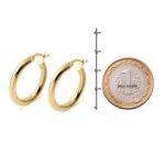İzmir Halka Altın Küpe (2.5 cm Çaplı) - Görsel 6