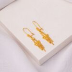 22 Ayar Hint İşi Sallantılı Altın Küpe - Görsel 6