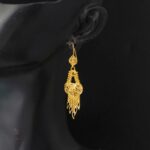22 Ayar Hint Sarı Altın Küpe - Görsel 3