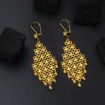 14 Ayar Kişniş Hint Altın Küpe - Görsel 5