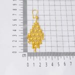 14 Ayar Kişniş Hint Altın Küpe - Görsel 6