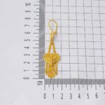 14 Ayar Sallantılı Hint İşi Altın Küpe - Görsel 6