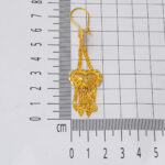 Kalpli 14 Ayar Altın Hint Küpe - Görsel 6