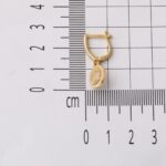Oval Sallantılı Baget Altın Küpe 14 Ayar - Görsel 6