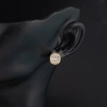14 Ayar Oval Baget Altın Küpe - Görsel 4