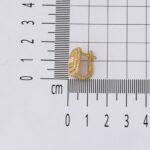 14 Ayar Altın Baget Taşlı Küpe - Görsel 6