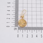 Lotus Çiçeği 14 Ayar Altın Küpe - Görsel 7