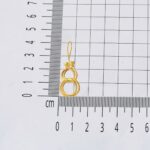 14 Ayar Samanyolu Kelebek Sallantılı Altın Küpe - Görsel 6