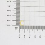 C Harfi 14 Ayar Altın Minimal Küpe - Görsel 6