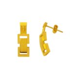 14 Ayar Sarkaç Trabzon Hasır Altın Küpe - Görsel 2