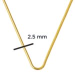14 Ayar Balık Sırtı Altın Zincir Kolye 40 cm - Görsel 7