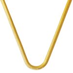 14 Ayar Sarı Altın Balık Sırtı Kolye 50 cm.