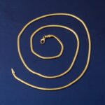 14 Ayar Altın 2 mm. Balıksırtı Zincir 60 cm - Görsel 2