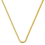 14 Ayar Altın 2 mm. Balıksırtı Zincir Kolye 65 cm.