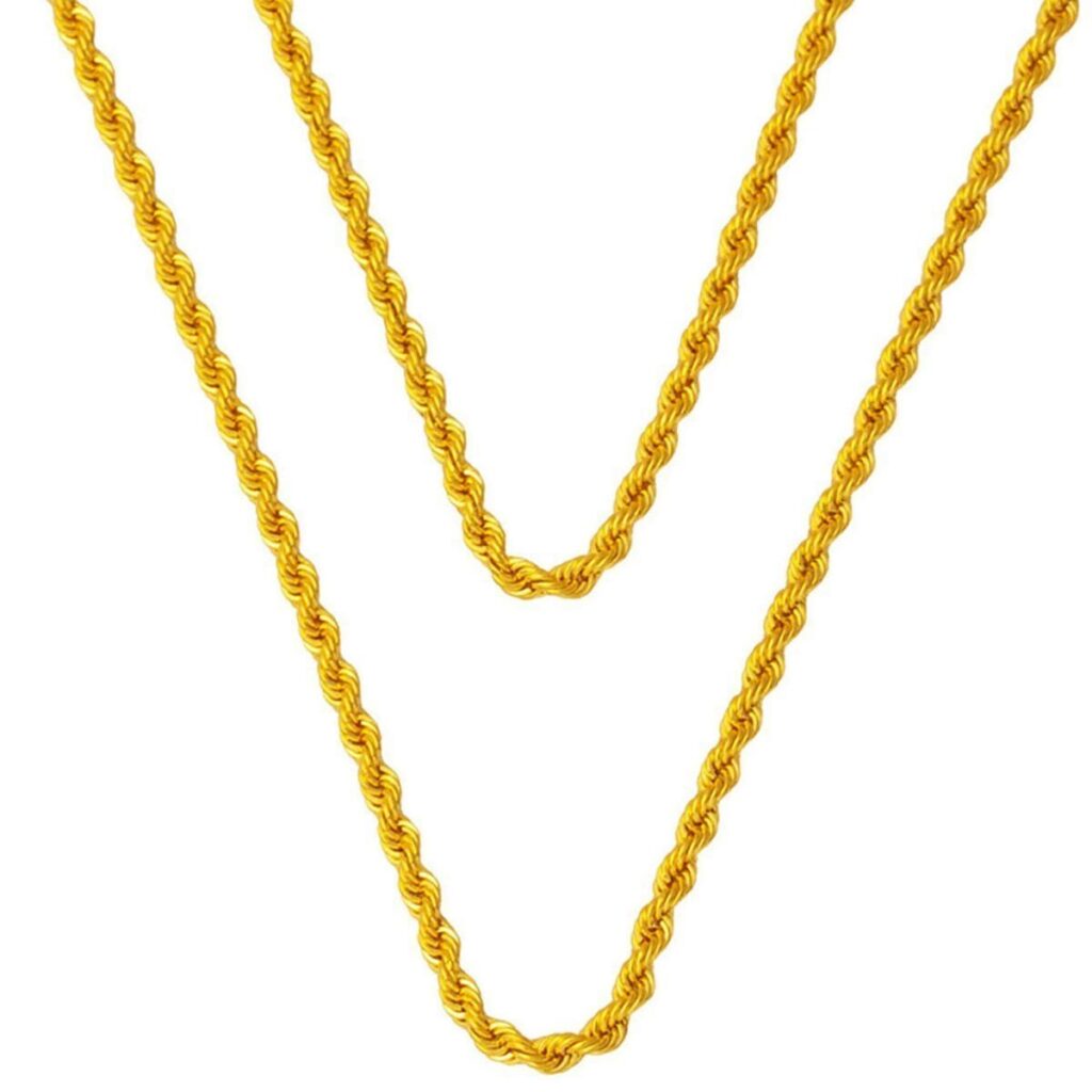 120 cm. 14 Ayar Altın Burma Zincir