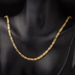 14 Ayar Altın 3 mm. Kral Zincir 60 cm - Görsel 4