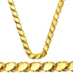14 Ayar Altın Kalın Pullu Zincir - 55 cm