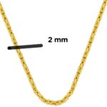 14 Ayar Altın Kral Zincir 55 cm. - Görsel 5