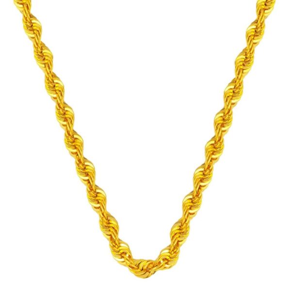 14 Ayar Altın Parlak Burma Zincir 60 cm