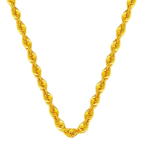 14 Ayar Aynalı Burma Zincir 50 cm