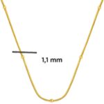 14 Ayar İtalyan Altın Zincir Kolye 55 cm. - Görsel 5