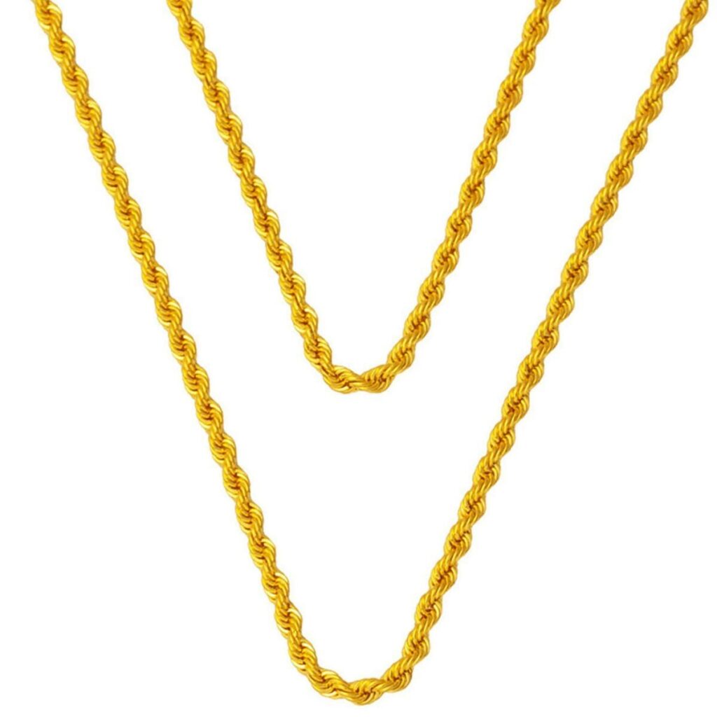 150 cm. 14 Ayar Altın Burma Zincir