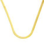 22 Ayar Altın 45 cm. Ezme Zincir Kolye 4mm Enli