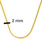 22 Ayar Altın Ezme Zincir 55 cm. - Görsel 4