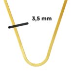 3,5mm Enli Altın Ezme Zincir 14 Ayar 45 cm. - Görsel 5