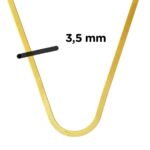 3,5mm Enli Altın Ezme Zincir 14 Ayar 50 cm. - Görsel 5