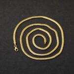 3,5mm Enli Kalın Balıksırtı 14 Ayar Altın Zincir 65cm. - Görsel 2