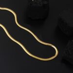 3mm. Enli Balıksırtı 14 Ayar Altın Zincir Kolye 65cm. - Görsel 4
