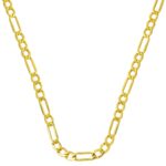 50 cm 14 Ayar Altın Figaro Zincir (2 mm Enli)