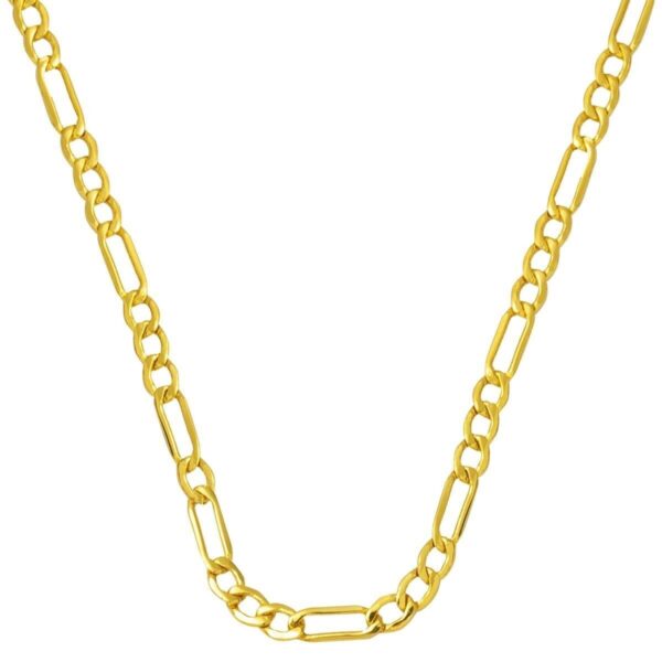 50 cm 14 Ayar Altın Figaro Zincir (2 mm Enli)