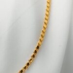 50 cm. Maraş Pullu 22 Ayar Altın Zincir 5 mm. - Görsel 3