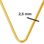 55 cm. 22 Ayar Altın Balıksırtı Zincir - Görsel 4
