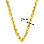 60 cm. Burma Halat Altın Zincir Kolye - Görsel 4