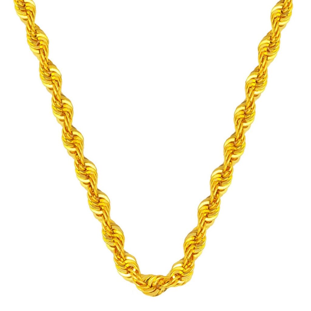 Burma Zincir Kolye 14 Ayar Altın (6 mm Enli) 60 cm.