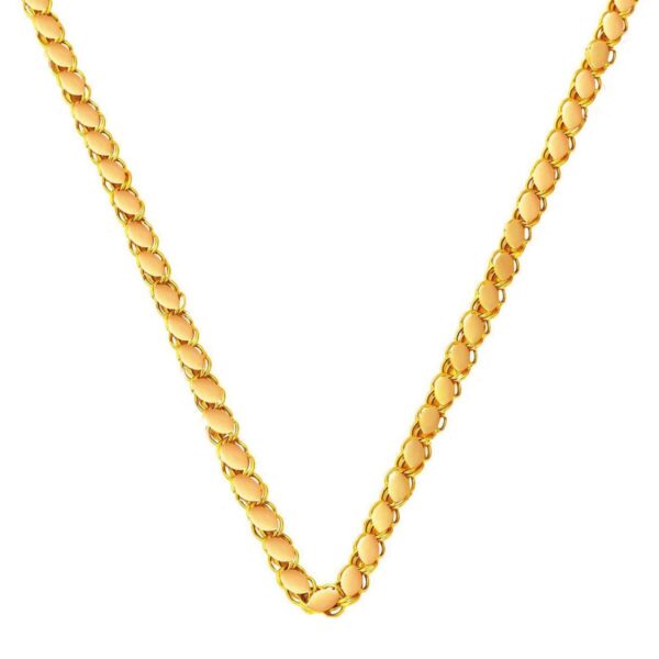 Pullu 14 Ayar Zincir Kolye (3,5mm Enli) 65 cm.