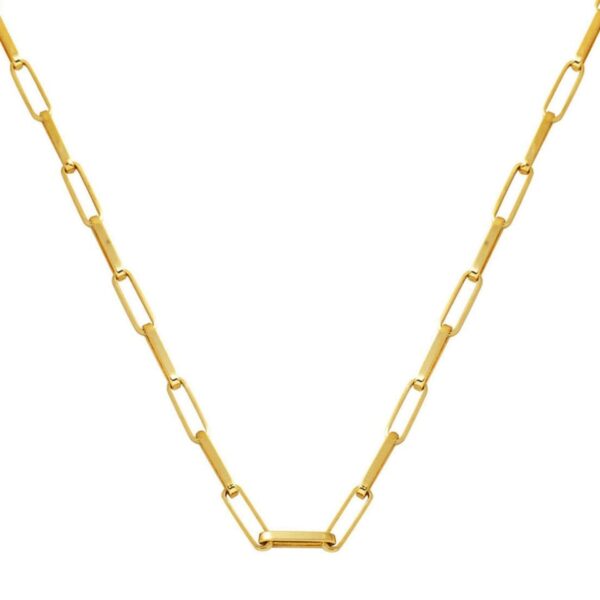Ataç 14 Ayar Altın Zincir Kolye (3,5 mm Enli) 60 cm.