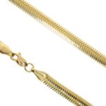 Balıksırtı 14 Ayar Altın Zincir - 55 cm - Görsel 4