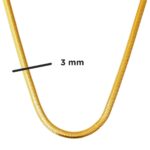Balıksırtı 22 Ayar Altın Zincir Kolye 55 cm. - Görsel 6