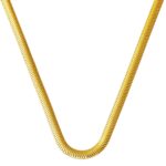 Balıksırtı Model 14 Ayar Altın Zincir Kolye 60cm. 4mm Enli